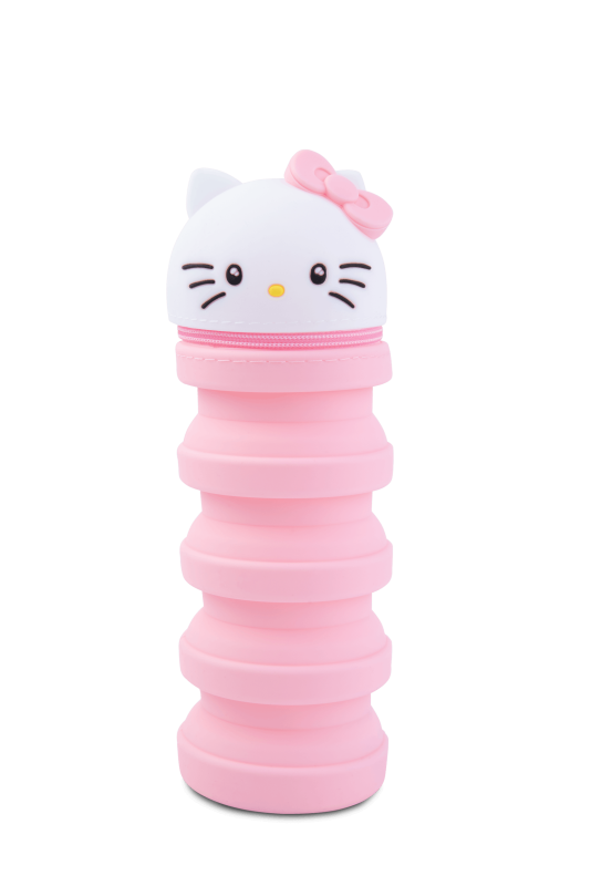 SASZETKA SILIKONOWA /Z GŁÓWKĄ MIX - PINK HELLO KITTY