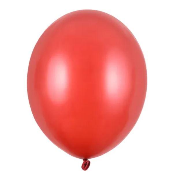 BALONY STRONG 27CM METALLIC POPPY RED