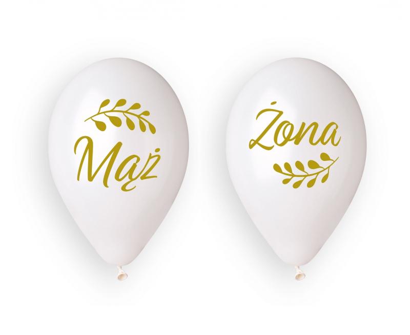 BALONY PREMIUM 13' HEL MĄŻ I ŻONA A'4 (Z LIŚĆMI)