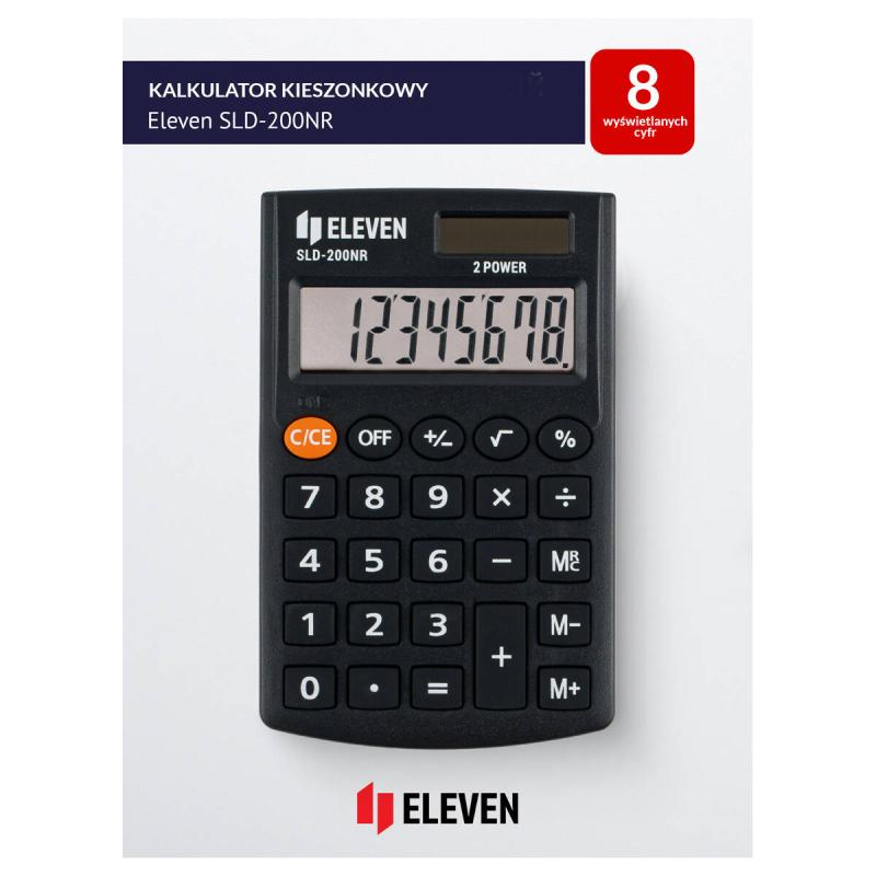 KALKULATOR ELEVEN SLD-200NR KIESZ. CDC