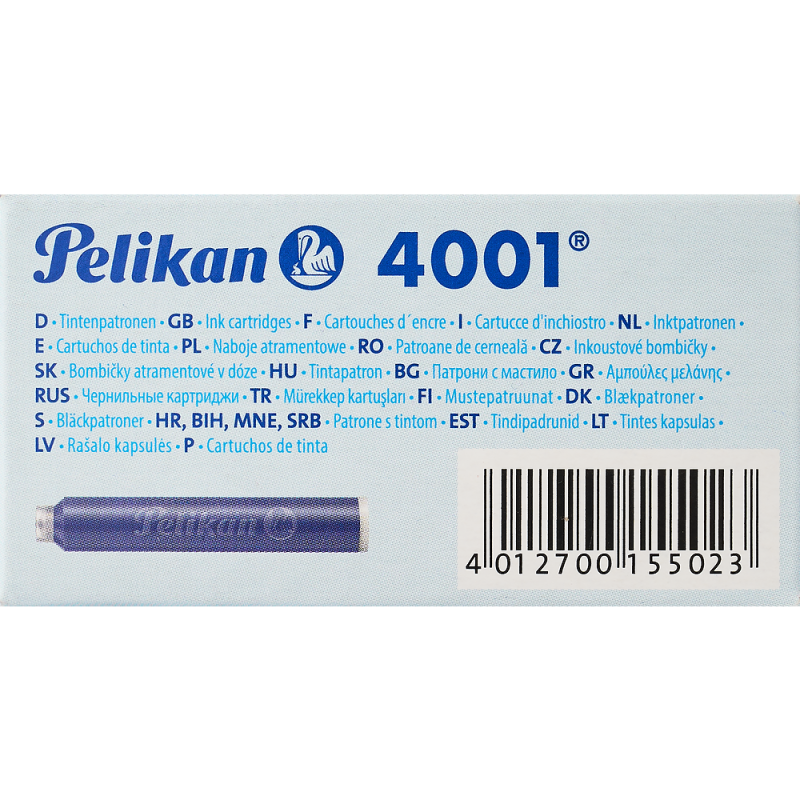 NABOJE PELIKAN KRÓTKIE TP NIEBIESKIE 20