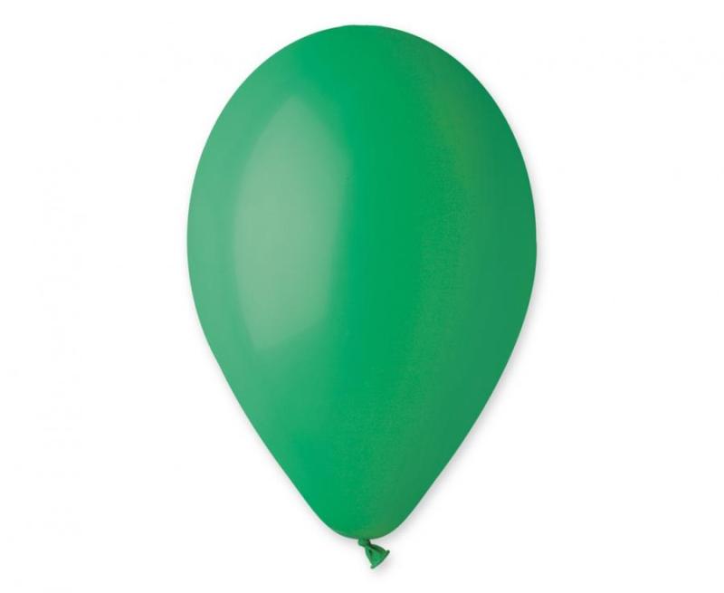 BALON PASTEL CIEMNO ZIELONY A/100
