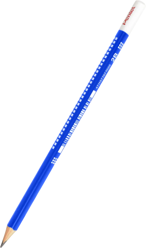 OŁÓWEK PENTEL TRÓJKĄTNY 2B DREWNO