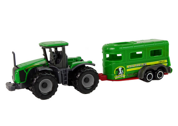 TRAKTOR Z PRZYCZEPĄ ZIELONY