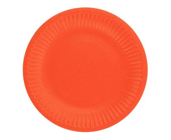 TALERZYKI PAPIEROWE CZERWONE 18CM A6