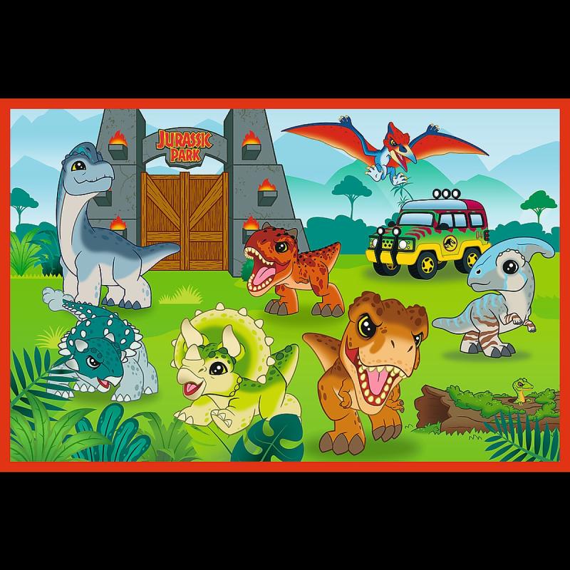 PUZZLE 2X24 TREFL MAŁE DINOZAURY JURRASIC WORLD