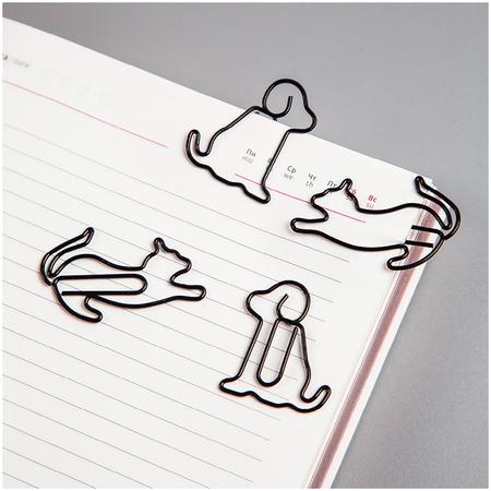 KLIPY DO PAPIERU 19 MM CAT AND DOG A/4 MESHU