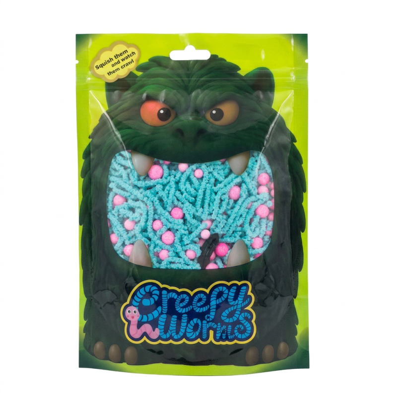 MAGICZNE ROBACZKI DO SZTUCZEK I GIER KREATYWNYCH 3+ RÓŻOWE-NIEBIESKIE CREEPY WORMS