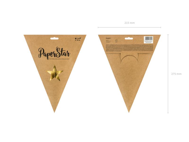 GWIAZDA PAPIEROWA ZŁOTY 45CM BN #ŚWIĘTA