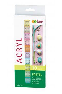 FARBY 10 AKRYLOWE PASTEL12ML GDD