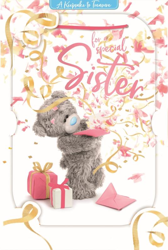 KARTKA HOLOGRAFICZNA 3D FOR A SPECIAL SISTER