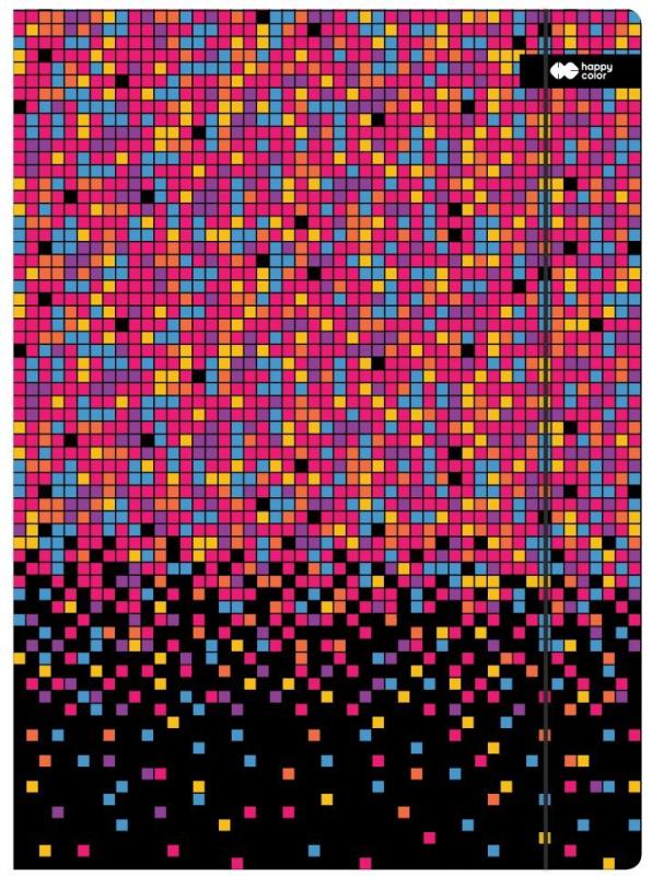TECZKA Z GUMKĄ PIXI DISCO 24X31CM HAPPY COLOR