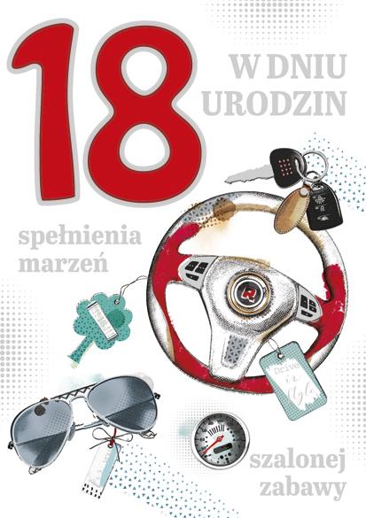 LAURKA B6 POLMAK Z GĄBKĄ 18 URODZINY