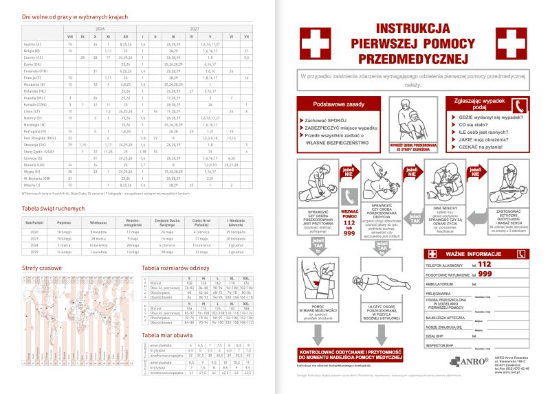 KALENDARZ NAUCZYCIELA B5 TYGODNIOWY B5TN050B PCV BEZBARWNY 26/27 MIX