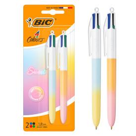 DŁUGOPIS BIC 4-KOL BAR BICOLOR PASTEL A/2