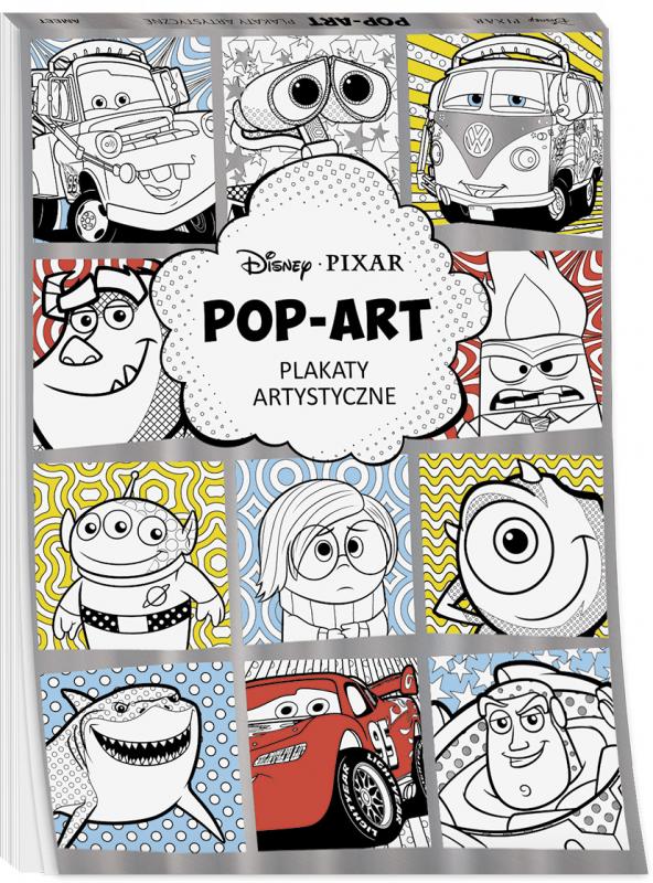 KSIĄŻECZKA DISNEY PIXAR POP ART PLAKATYARTYSTYCZNE