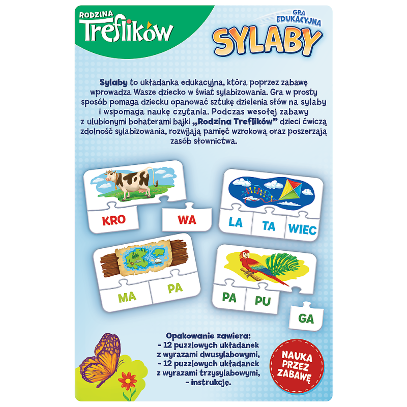 GRA TREFL SYLABY. RODZINA TREFLIKÓW