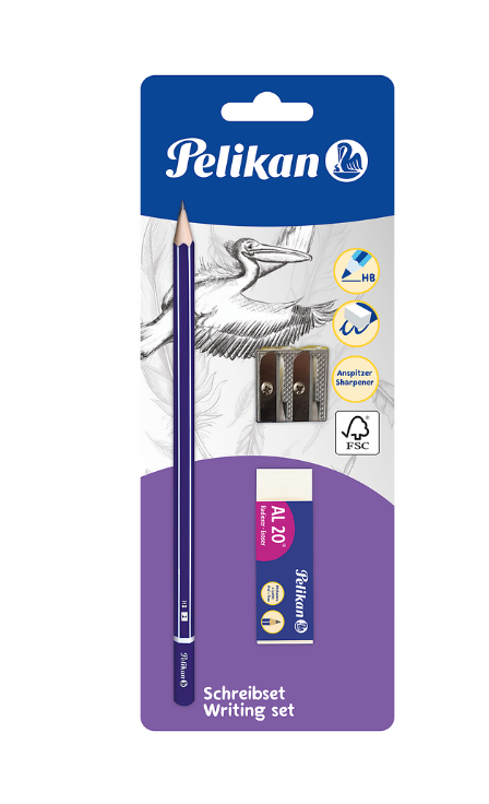 ZESTAW PELIKAN COMBINO OŁ.+TEMP.+GUMKA BLISTER
