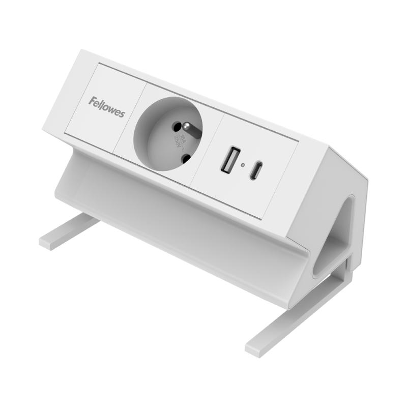 POWER DESK TYP E BIAŁY BANER