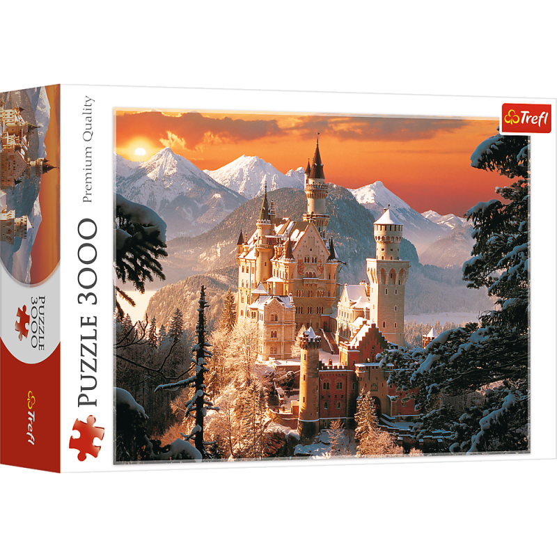 PUZZLE 3000 TREFL ZIMOWY ZAMEK NEUSCHWANSTEIN
