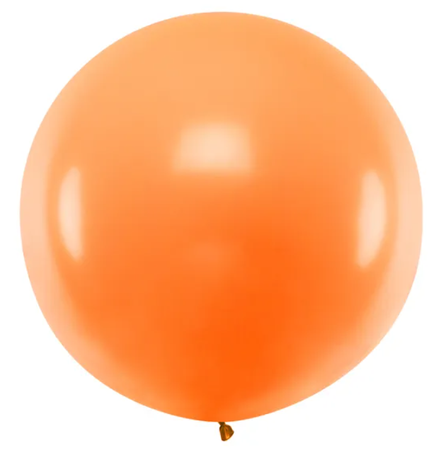 BALON OKRĄGŁY 1M PASTEL ORANGE