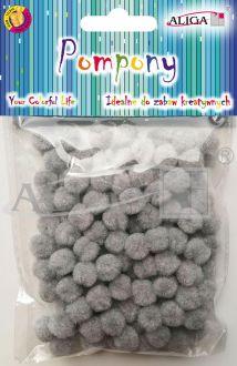 POMPONY POM-311 SZARE 1CM A120