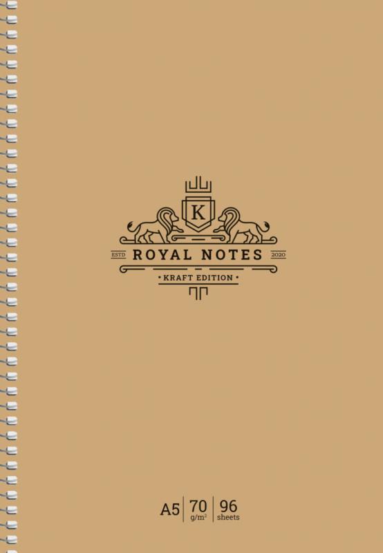 KOŁOBRULION A5/96 # KREMOWY PAPIER, 'Royal Notes'