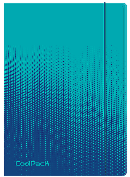 TECZKA NA GUMKĘ A4 CP GRADIENT - OCEAN
