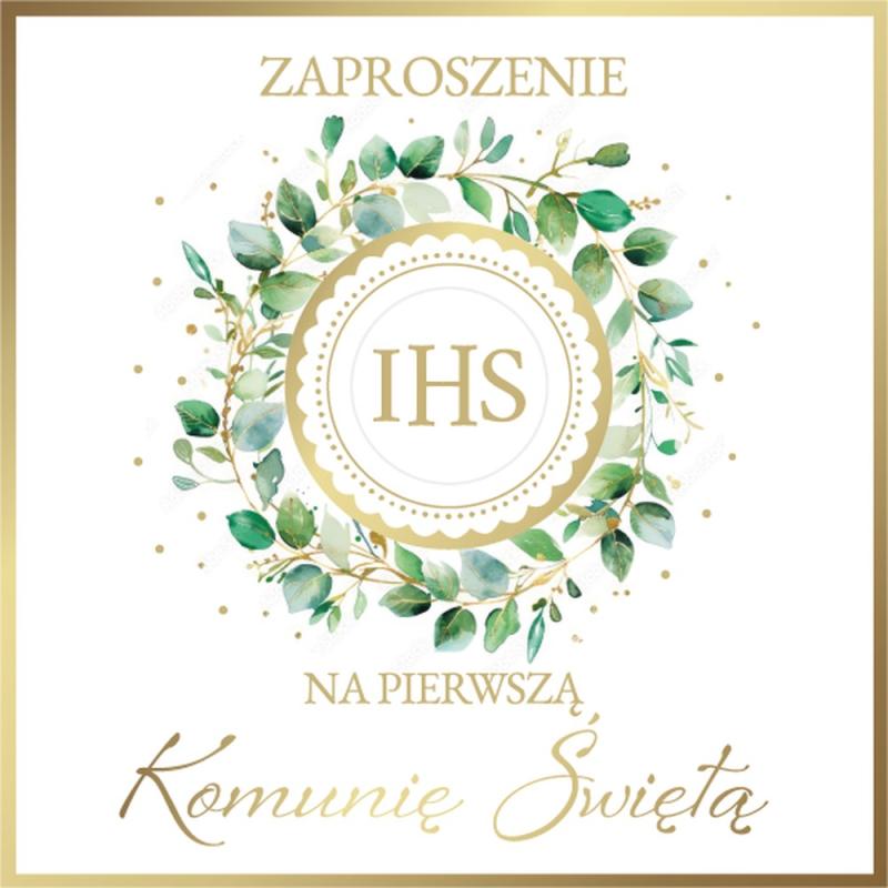 ZAPROSZENIA ZP PREMIUM KOMUNIA A10 ARMIN KWADRAT/PROSTOKĄT
