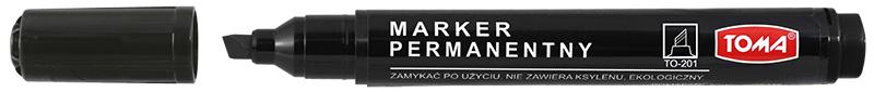 MARKER PER.TOMA ŚCIĘTY CZARNY 201