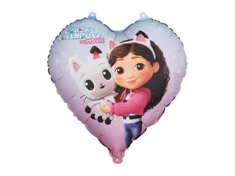 BALON FOLIOWY SERCE KOCI DOMEK GABI 35CM MIX