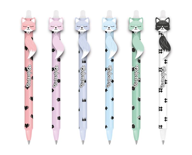 DŁUGOPIS PATIO WYMAZYWALNY FOXES A/36 AUTOMATYCZNY COLORINO #ŚWIĘTA