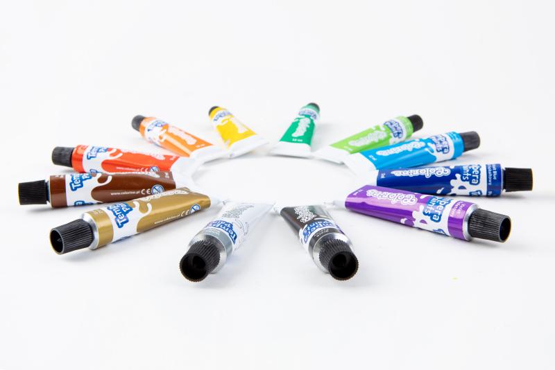 FARBY TEMPERA W TUBACH 12 ML 12 KOL. COLORINO / MINNIE /