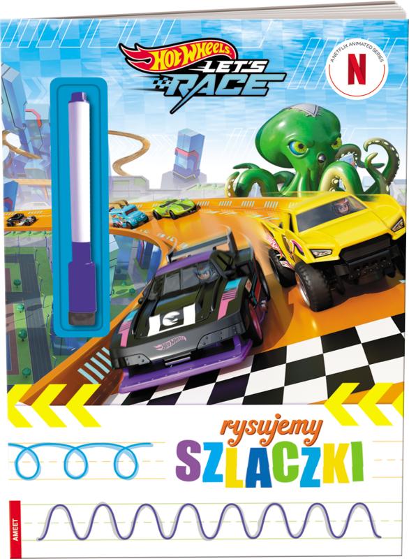 KSIĄŻECZKA HOT WHEELS. LETS RACE. RYSUJEMY SZLACZKI