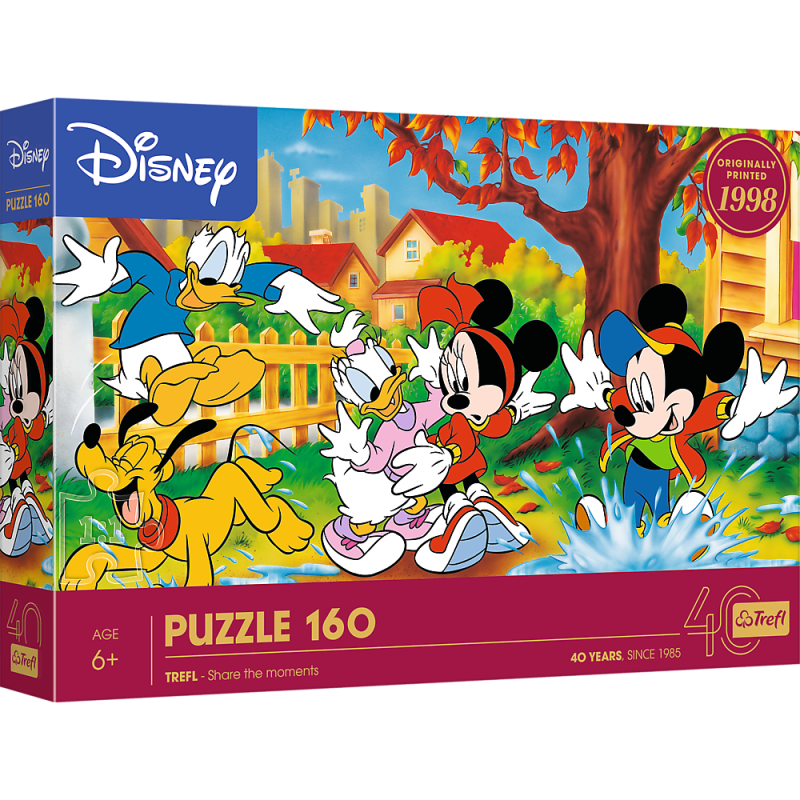 PUZZLE 160 TREFL ZABAWA W KAŁUŻACH MICKEY MOUSE