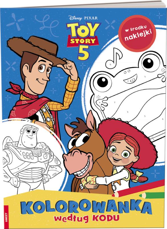 KSIĄŻECZKA DISNEY PIXAR TOY STORY 5 KOLOROWANKA WEDŁUG KODU