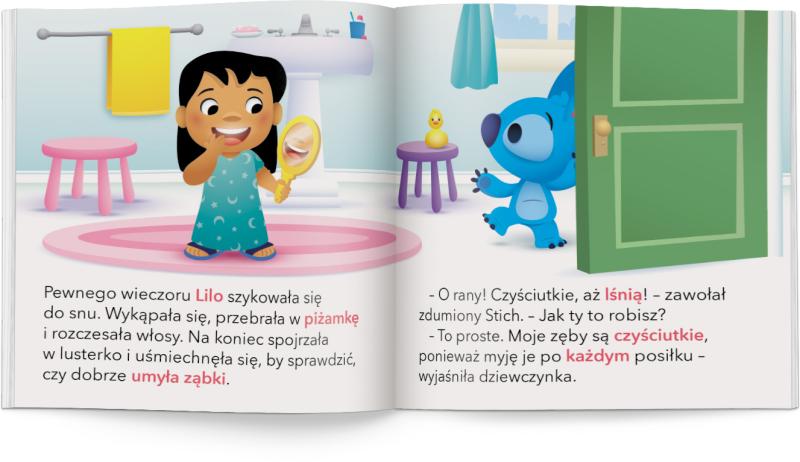 KSIĄŻECZKA DISNEY MALUCH. MOJE PIERWSZE OPOWIASTKI STICH MYJE ZĄBKI BANER
