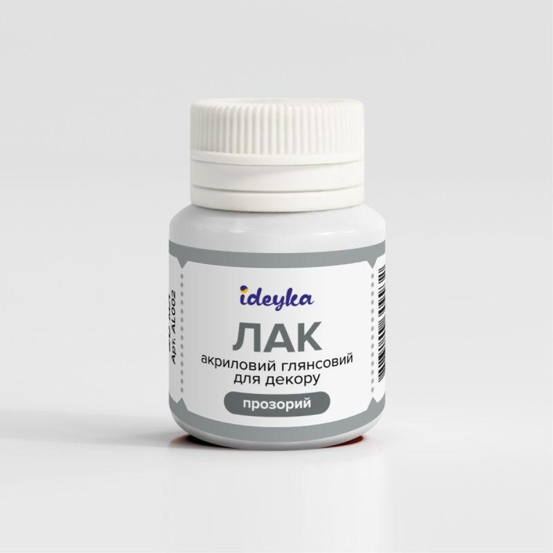 LAKIER AKRYLOWY BŁYSZCZĄCY DO DEKORACJI (PRZEŹROCZYSTY) 20ML