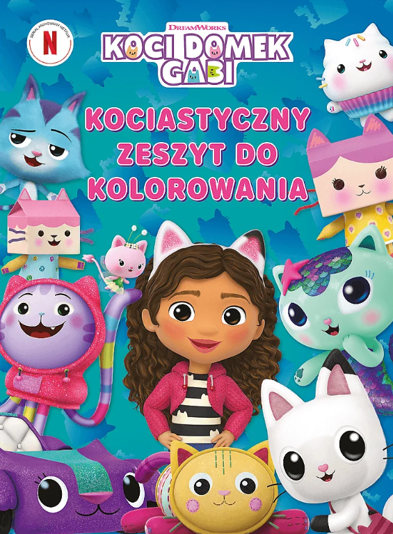 KSIĄŻECZKA TREFL KOCI DOMEK GABI. KOCIASTYCZNY ZESZYT DO KOLOROWANIA