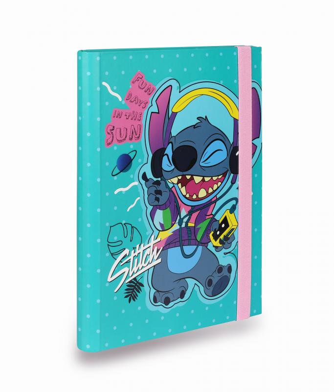 TECZKA PRZESTRZENNA /KARTONOWA/ Z GUMKĄ A5 - WZÓR 2 - STITCH DISNEY CORE