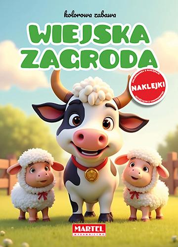 KSIĄŻECZKA KOLOROWA ZABAWA WIEJSKA ZAGRODA Z NAKLEJKAMI