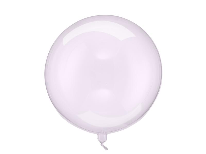 BALON KULA 40CM TRANSPARENTNY FIOLET