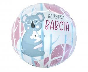BALON FOLIOWY BĘDZIESZ BABCIĄ 18