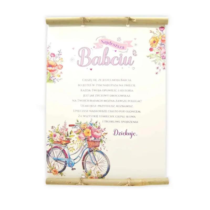 DYPLOM Z BAMBUSEM KOTEK DZIEŃ BABCI I DZIADKA