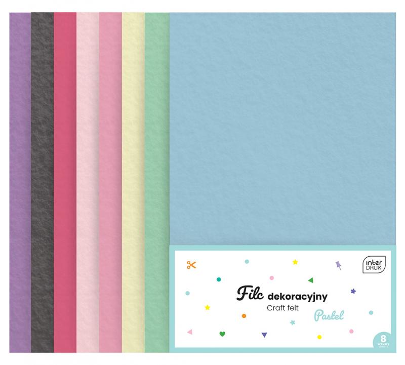 FILC DEKORACYJNY PASTEL 8SZT