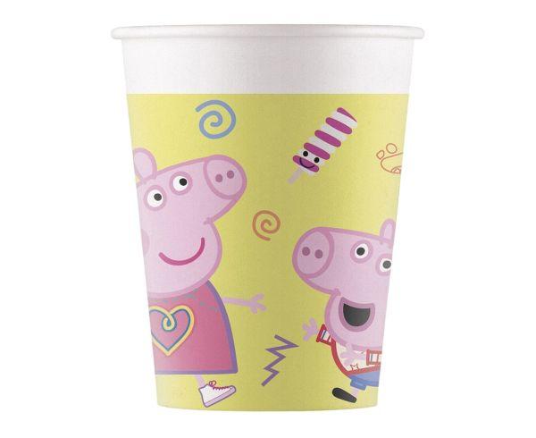 KUBECZKI PAPIEROWE ŚWINKA PEPPA MESSY PLAY 200ML A8