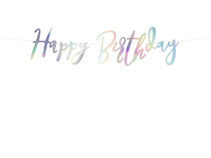 BANER HAPPY BIRTHDAY OPAL.16,5X62CM