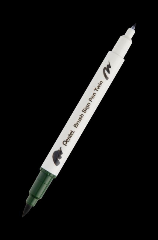 PISAK PĘDZELKOWY BRUSH KOMPLET A/6 ZIELONE WZGÓRZA