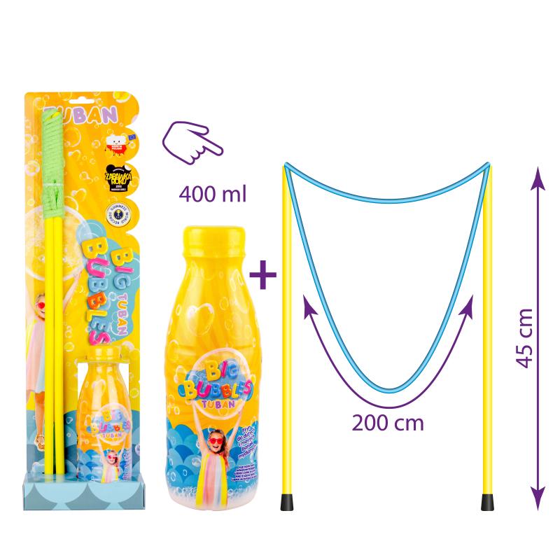 ZESTAW SZNUREK DO BANIEK 50CM + PŁYN 400ML TUBAN
