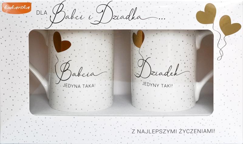 KUBKI KOMPLET 2SZT DZIEŃ BABCI I DZIADKA DiB KUKARTKA